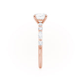 1.0 CT Round Shaped Moissanite Solitaire Style Engagement Ring 1